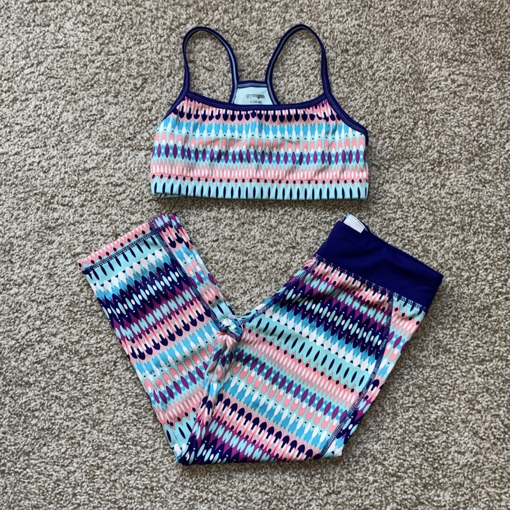 Gymboree Gymgo Purple and Blue Matching Set Vibrant and Stylish Youth L (10/12)